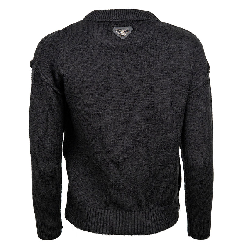 Basic Strickpullover - black