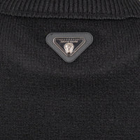 Basic Strickpullover - black
