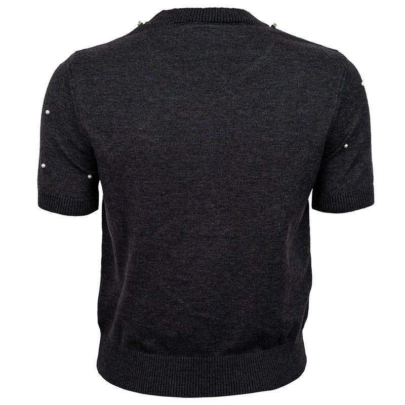 Pearls Strickpullover Kurzarm