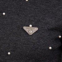 Pearls Strickpullover Kurzarm