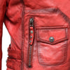 Okkea Leather Jacket Red