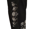 Silver Skull Jogging Pants Black