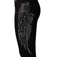 Wings Damen Leggins Schwarz