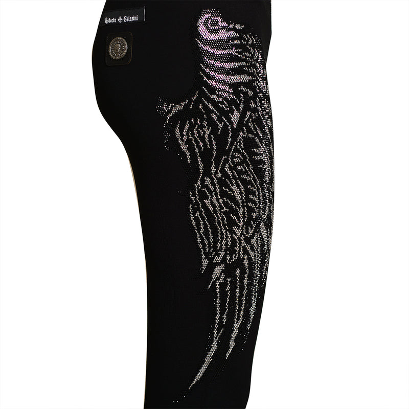 Wings Damen Leggins Schwarz