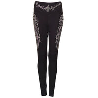 Wings Damen Leggins Schwarz