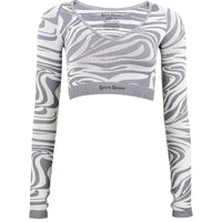 Langarm Sport Top Zebra