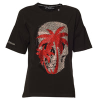 Skull Palm T-Shirt Schwarz