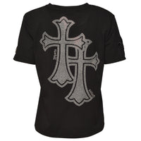 Double Cross T-Shirt Schwarz