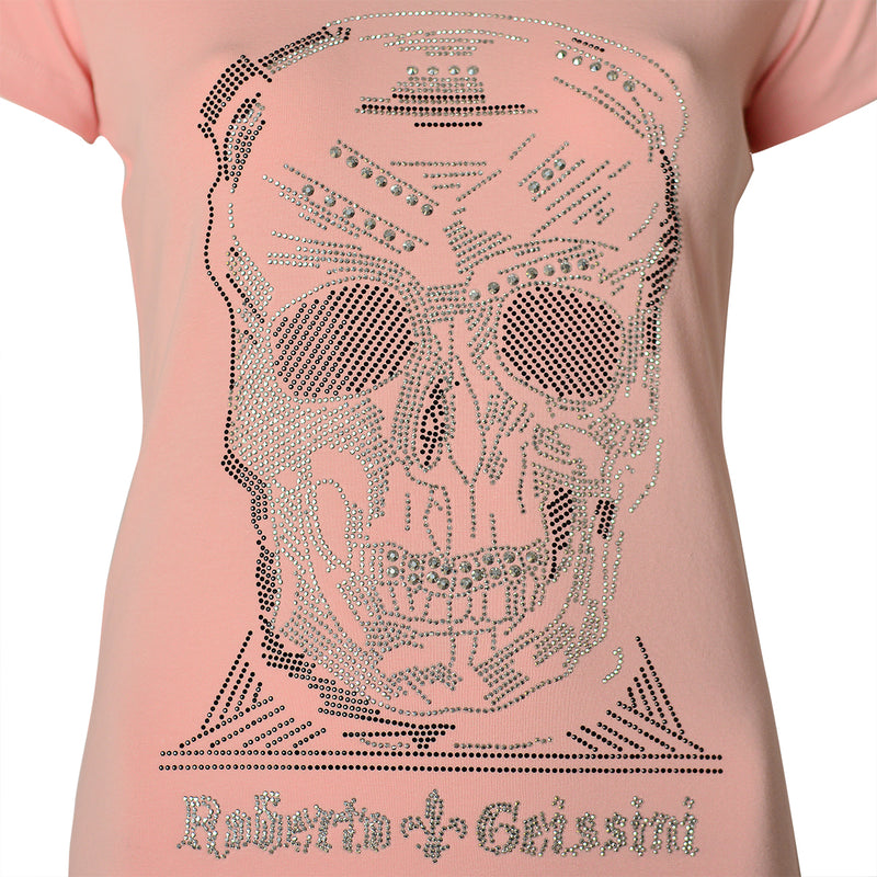 Diamond Skull T-Shirt Pink