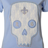 Summer Skull T-Shirt Blue