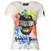 Skull Graffiti T-Shirt Weiß