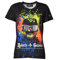 Skull Graffiti T-Shirt Black