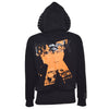 X Hoodie Black Orange