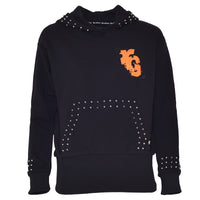 X Hoodie Black Orange