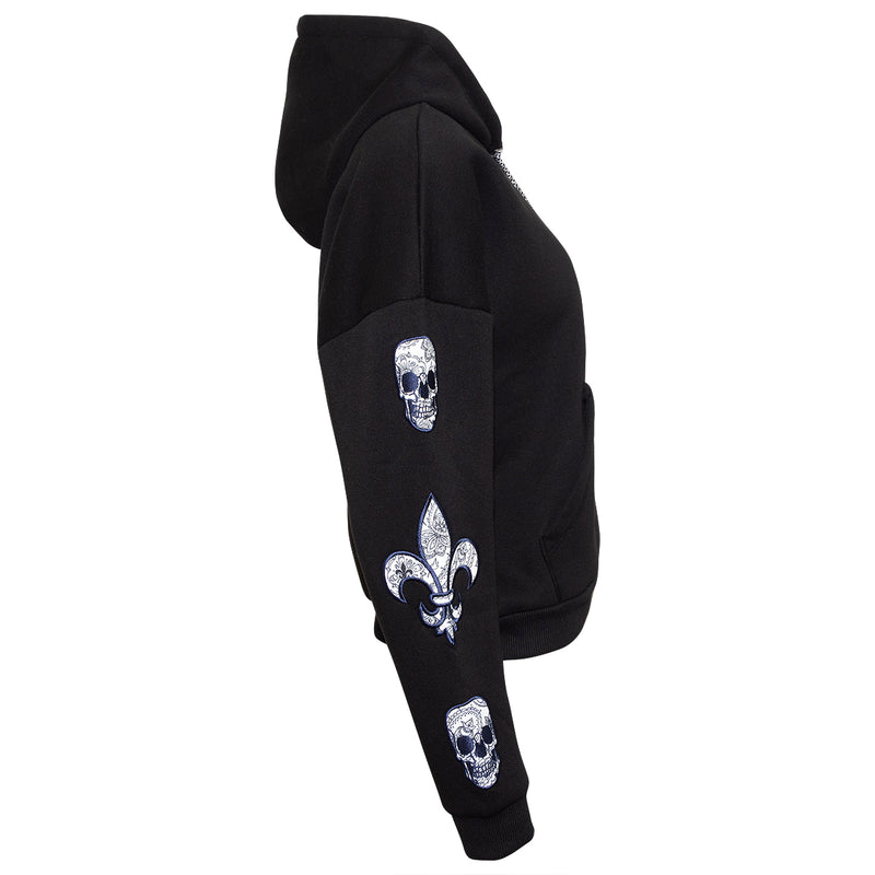 Patch Hoodie Davina Schwarz