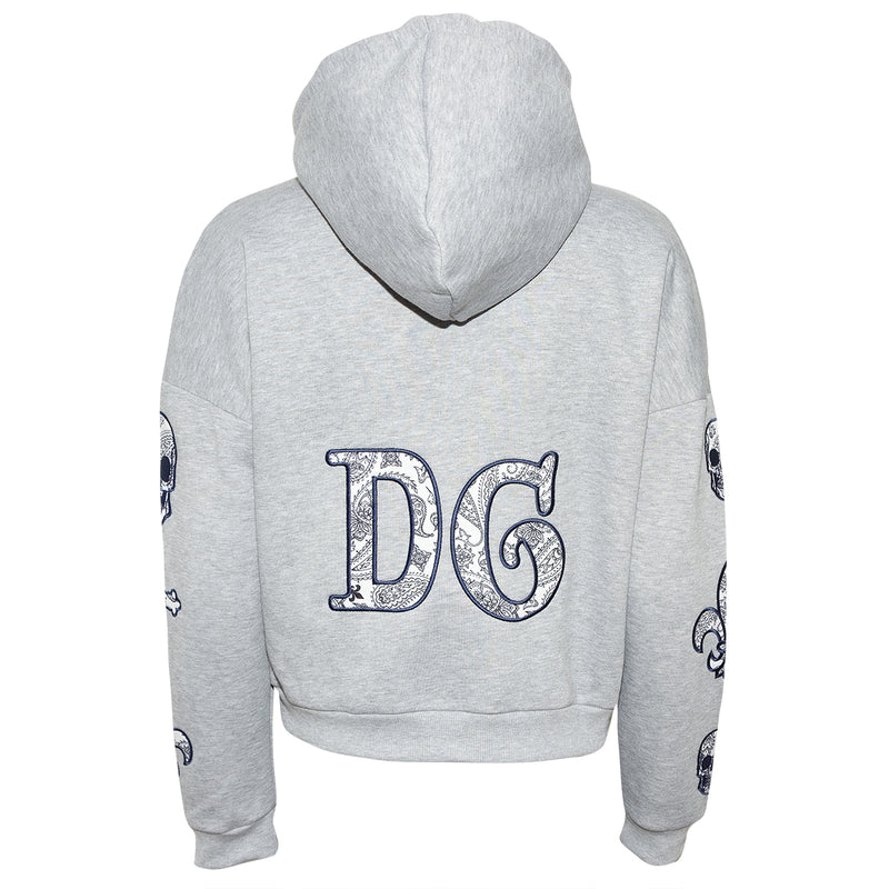 Patch Hoodie Davina Grey