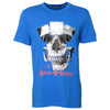 Skull-Cards T-Shirt Blau