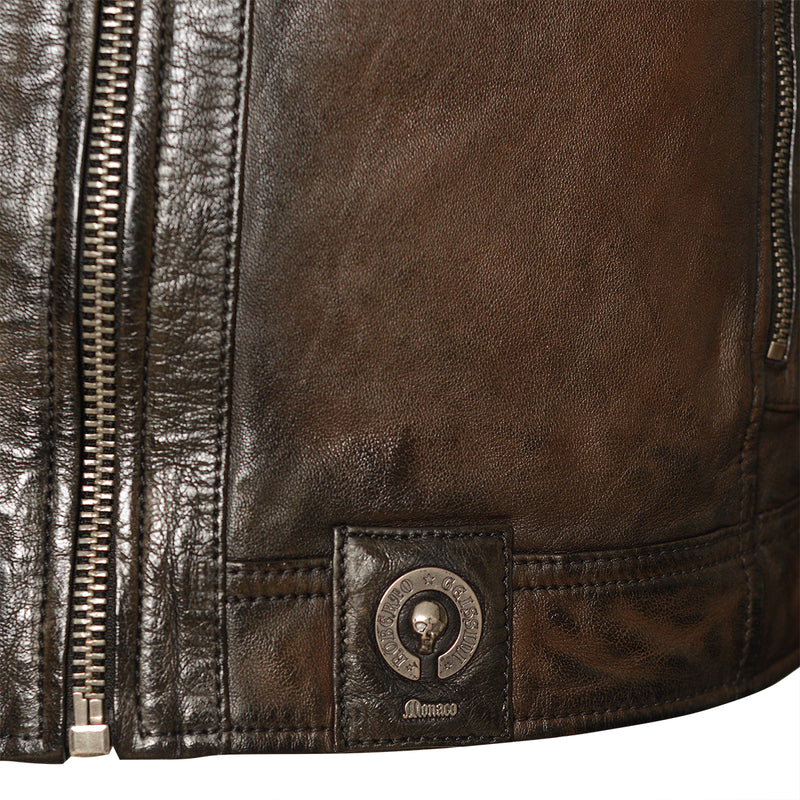 Clifford Leather Jacket Brown