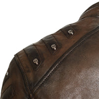 Clifford Leather Jacket Brown