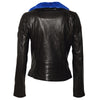 Alla Leather Jacket Black Blue