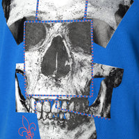 Skull-Cards T-Shirt Blau