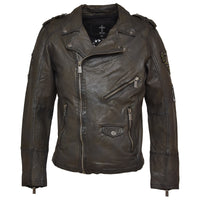 Fleming Leather Jacket Brown 