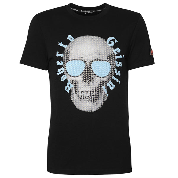 Herren T-Shirt Stitched Skull