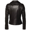 Alla Leather Jacket Black White