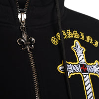 Cross-Wings sweat jacket black