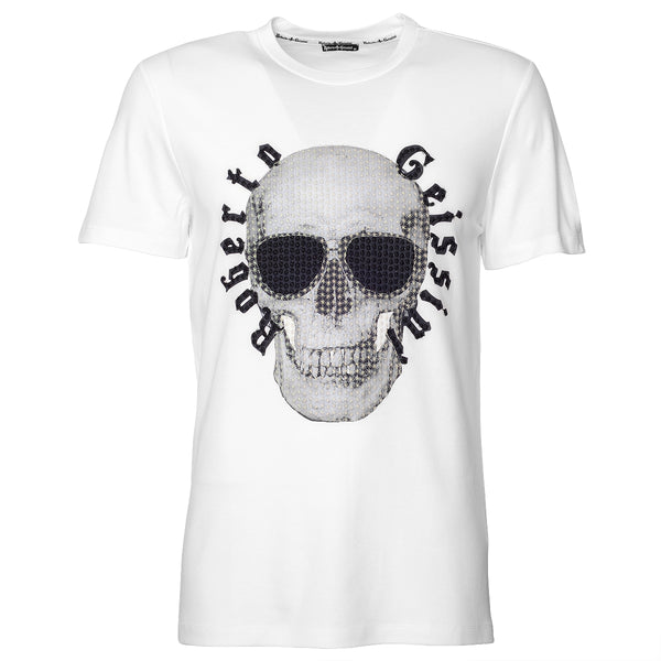 Herren T-Shirt Stitched Skull