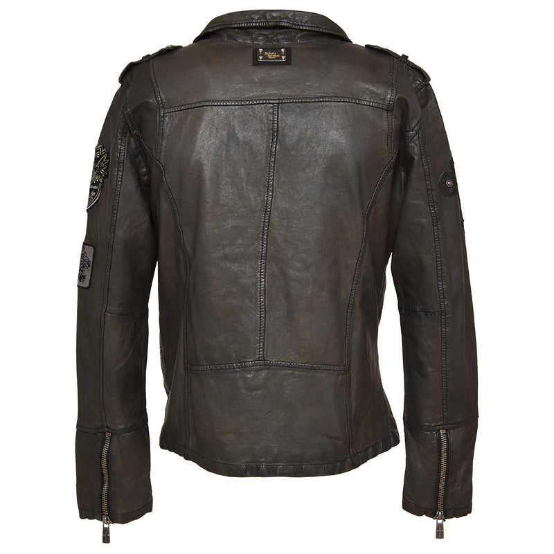 Fleming Leather Jacket Brown 