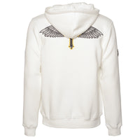 Cross-Wings sweat jacket off-white