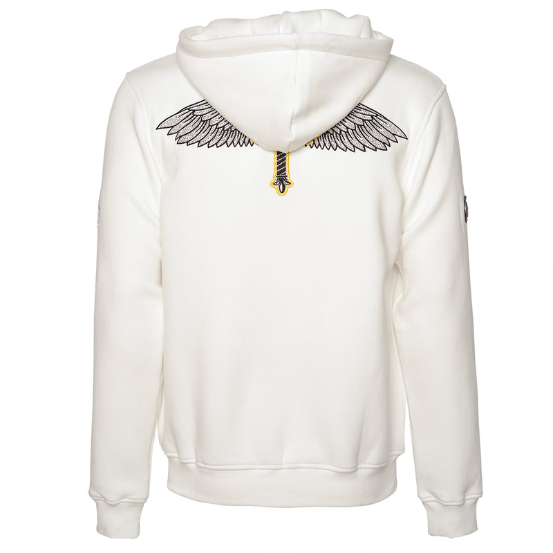 Cross-Wings Sweatjacke Offwhite