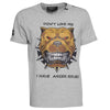 Evil Dog T-Shirt Gray Unisex