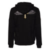 Cross-Wings sweat jacket black