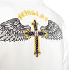 Cross-Wings sweat jacket off-white