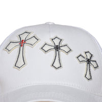 3 Cross Cap Weiß