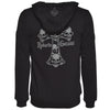 Little Silver Skull sweat jacket black