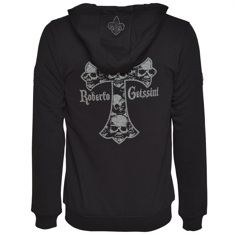 Little Silver Skull Sweatjacke Schwarz