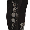 Little Silver Skull Jogging Pants Black