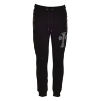 Blue Cross Jogging Pants Black