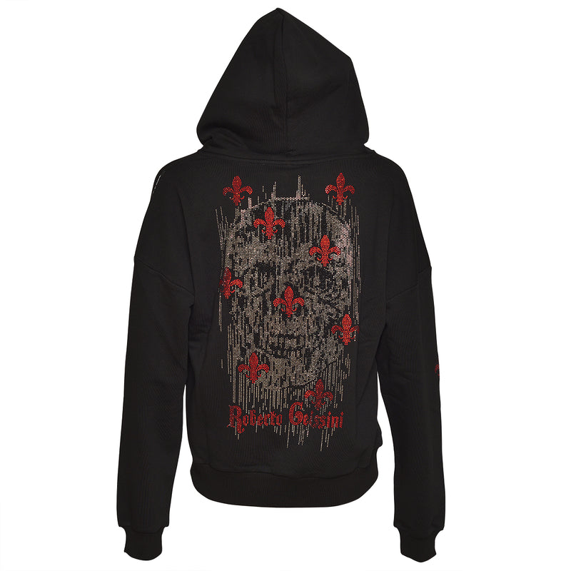 Cross Skull Sweatjacke Schwarz