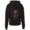 Ornament Sweatjacke Schwarz